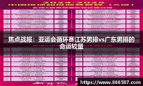 焦点战报：亚运会循环赛江苏男排vs广东男排的命运较量